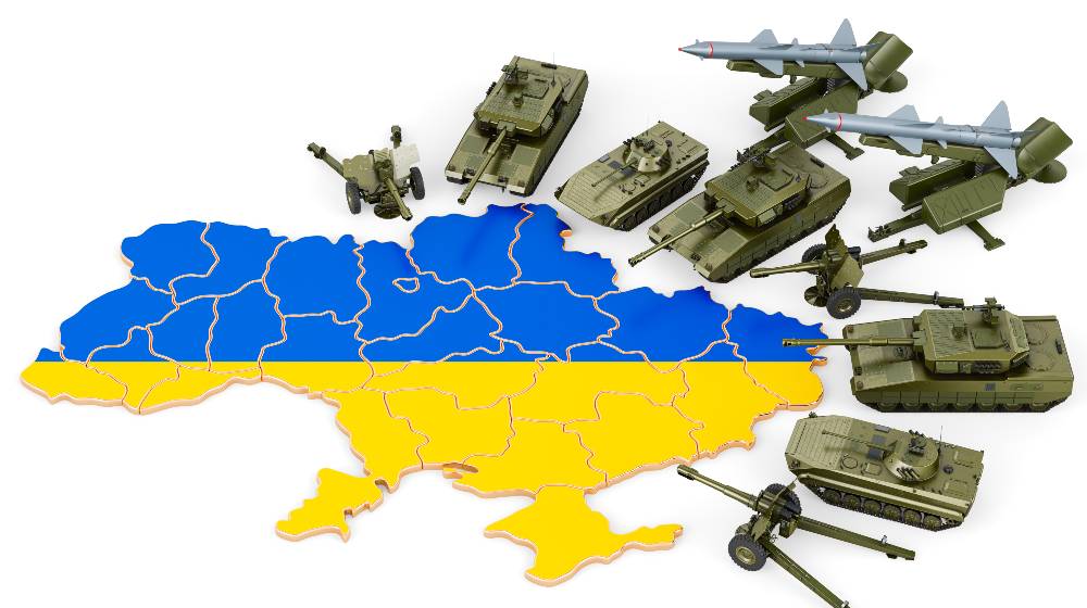 Military attack on Ukraine. Combat vehicles near Ukrainian map | Brent Crude Hits $100 Per Barrel, Gold Prices Rises As Well | featured