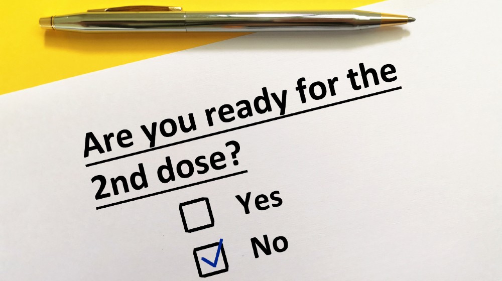 One person is answering question about vaccines. The person is not ready for the second dose | 5 Million Americans MIssed Second Dose of COVID-19 Vaccine | Featured