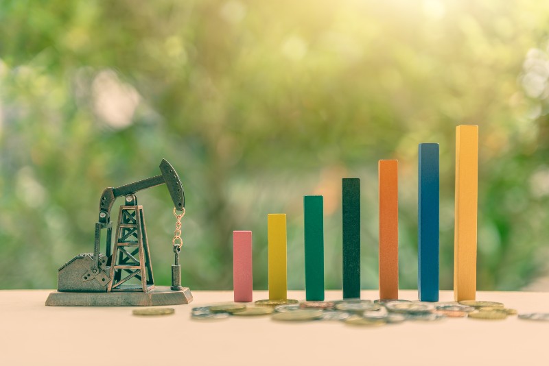 Petroleum, petrodollar and crude oil concept-Gas Prices