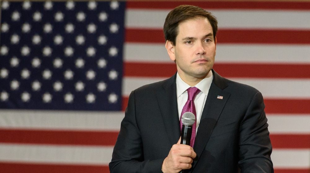 Presidential candidate Marco Rubio(R) holds a political rally at the Columbia Metropolitan Convention Center with S.C. Senator Tim Scott | Rubio Calls On Wall Street To Stop Enabling Communist China | Featured