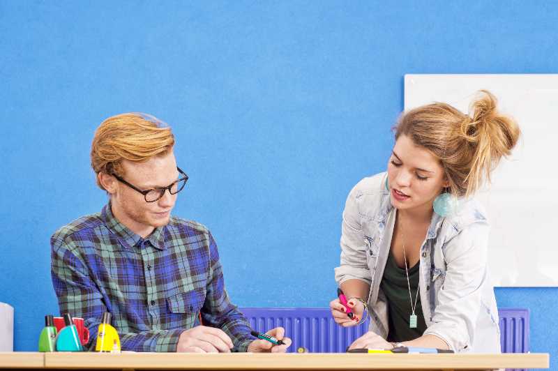 Two designers at work, co-designing a product-Co-Ideation