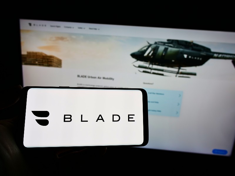 US transport company BLADE Urban Air Mobility Inc on screen | Dr. Michael Mina, Blade Air Mobility CEO & Off The Charts