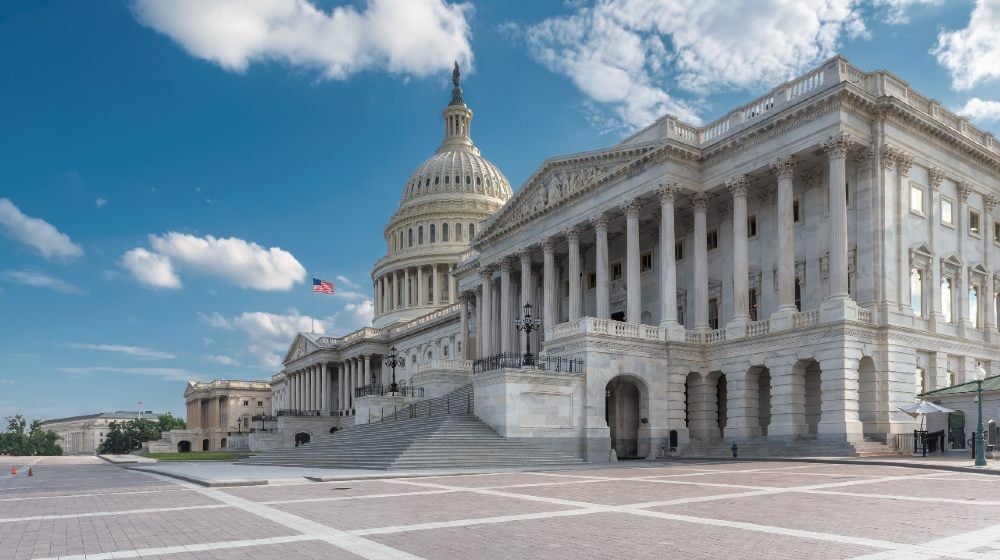 United States Capitol Building east facade at sunny day, Washington DC-Remove Marjorie Taylor Greene-ss-featured