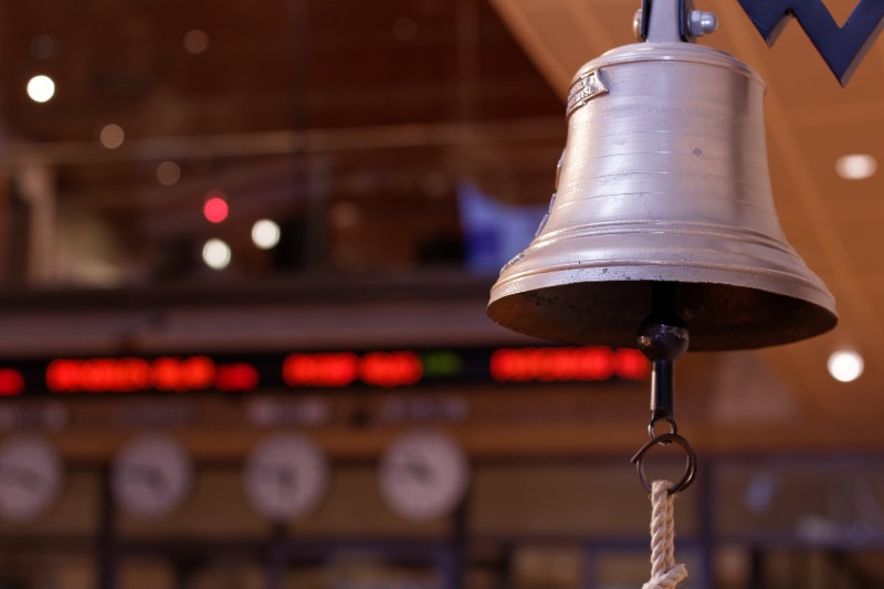 View on digital quotes, clocks and bell in Warsaw-Thanksgiving Week