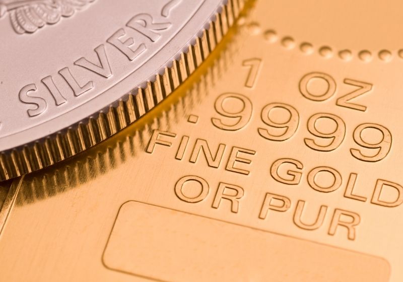 gold and silver-gold and silver