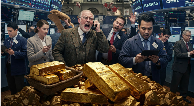 Late Gold Rally Hits Record Price of $3,128 As Market Uncertainty Continues to Spook Investors